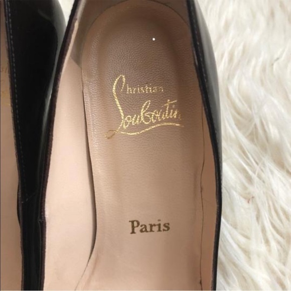 Christian Louboutin Patent Leather Wedge Heels - Picture 3 of 12